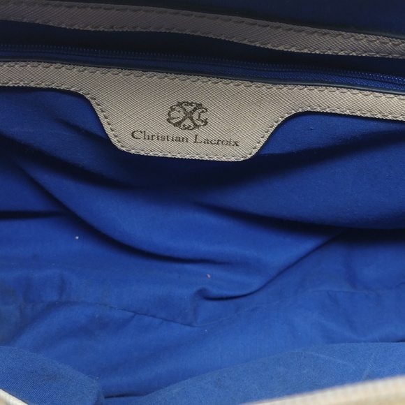 90’s VINTAGE Christian LaCroix Saffanio Leather Tote Bag. Quiet Luxury. - Picture 7 of 8